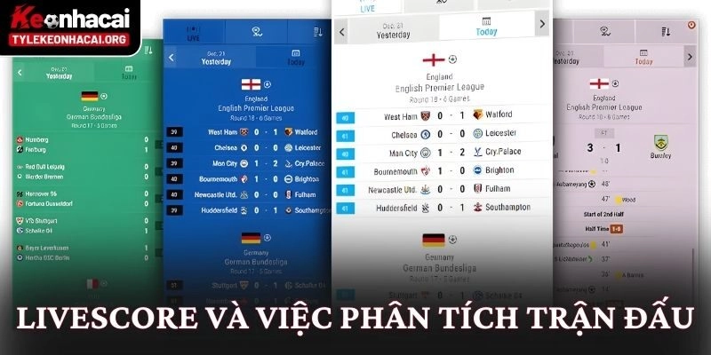 Livescore 11 Livescore và việc phân tích trận đấu